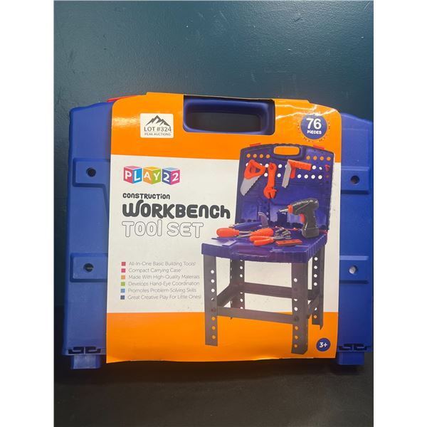 Lot of 1 Kids Construction Workbench Tool Set - 76PCS