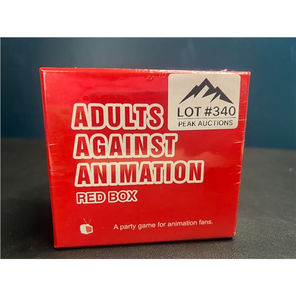 Lot of 1 Adults Against Animation Red Box Edition - Card Game for Adults