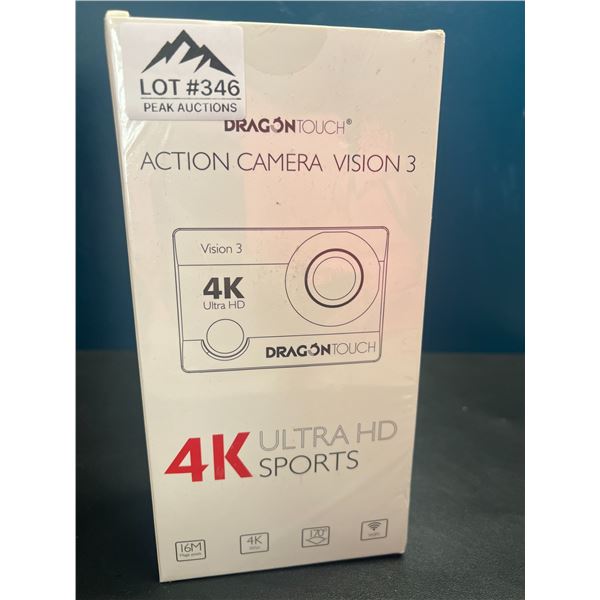 Lot of 1 DragonTouch Action Camera Vision 3 - 4K Ultra HD Sports/Outdoor Camera