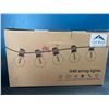 Image 1 : Lot of 1 LED Outdoor String Light w/ G40 Bulbs - 60FT Length