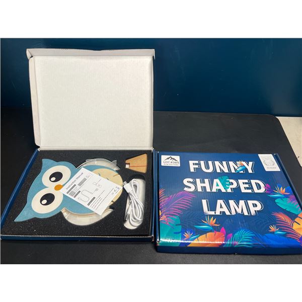 Lot of 2 Owl-Shaped Lamps