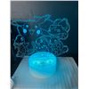 Image 1 : Lot of 1 Pokemon 3D LED Color-Changing Lamp w/ Remote Control - 3 Pokemon Designs Included!
