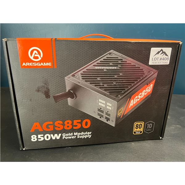Lot of 1 Aresgame AGS850 850W Gold Modular Power Supply for PC's