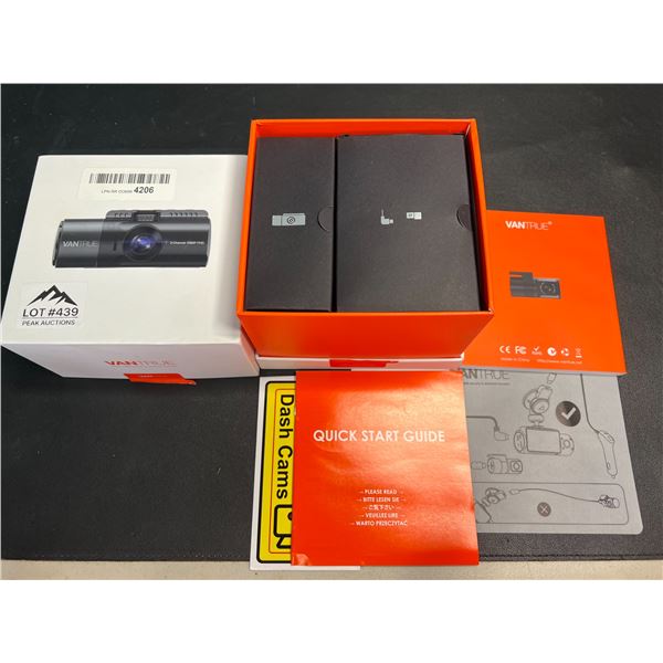Lot of 1 Vantrue OnDash N2S 4K Dual Dash Camera w/ GPS & Speed, Night Vision & 24hr Parking Mode