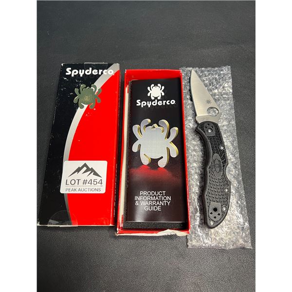 Lot of 1 SpyderCo Delica 4 Folding Knife