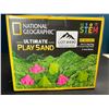 Image 1 : Lot of 1 National Geographic Ultimate Play/Sensory Sand Kit - 6LB/2.7kg Green Sand & 6 Sand Molds