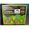 Image 1 : Lot of 1 National Geographic Ultimate Play/Sensory Sand Kit - 6LB/2.7kg Green Sand & 6 Sand Molds