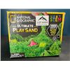 Image 1 : Lot of 1 National Geographic Ultimate Play/Sensory Sand Kit - 6LB/2.7kg Green Sand & 6 Sand Molds