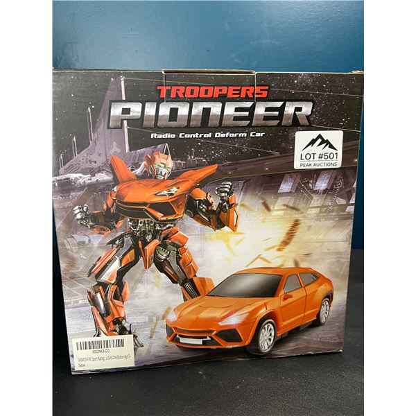 Lot of 1 Transformer Style Remote Control Toy Car