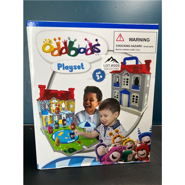 Lot of 1 Oddbods Playset Toy Playhouse w/ 7 Oddbods Figurines