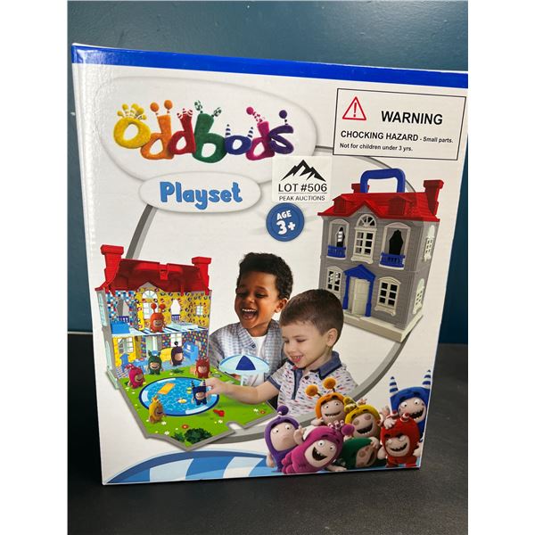 Lot of 1 Oddbods Playset Toy Playhouse w/ 7 Oddbods Figurines