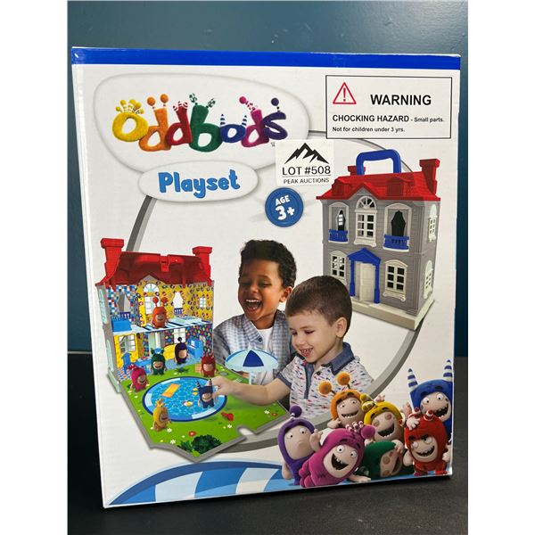 Lot of 1 Oddbods Playset Toy Playhouse w/ 7 Oddbods Figurines