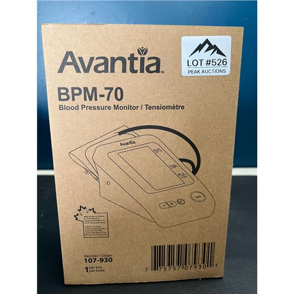 Lot of 1 Avantia BPM-70 Blood Pressure Monitor