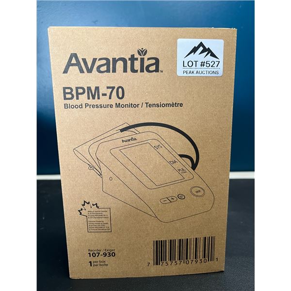 Lot of 1 Avantia BPM-70 Blood Pressure Monitor