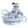 Image 1 : Lot of 1 Paradise Galleries Real Life-Like Baby Doll - Finn & Sparky w/ Bassinet