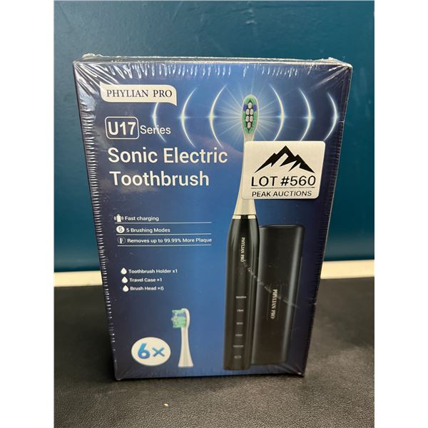 Lot of 1 Phylian Pro Sonic Electric Toothbrush