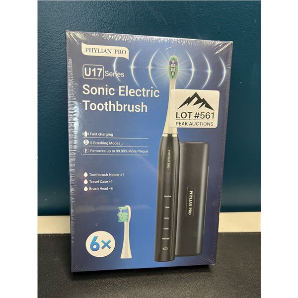 Lot of 1 Phylian Pro Sonic Electric Toothbrush