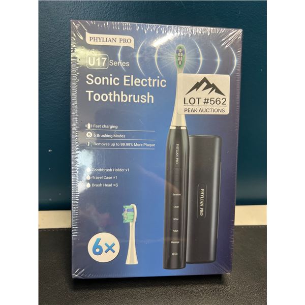Lot of 1 Phylian Pro Sonic Electric Toothbrush