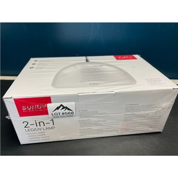 Lot of 1 SunUV Professional 2-in-1 LED/UV Nail Lamp
