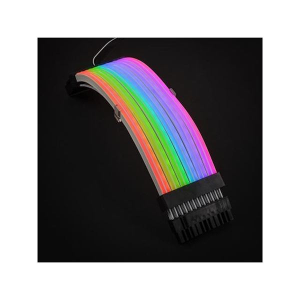 Lot of 2 Lian Li Strimer Plus 24Pin RGB Power Extension Cables for PC