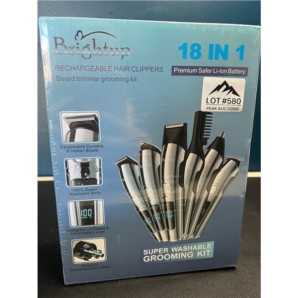 Lot of 1 Rechargeable Hair Clipper/Grooming Set - 18 PCS