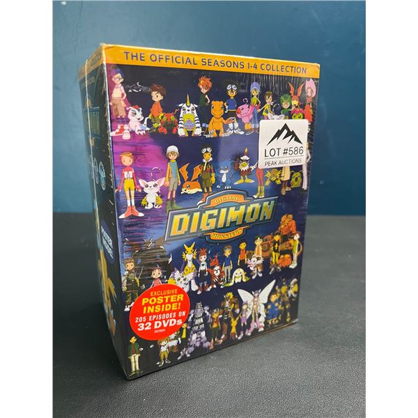 Lot of 1 Digimon: The Offilcial Seasons 1-4 DVD Box Set Collection