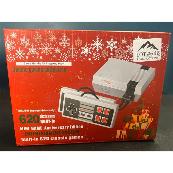 Lot of 1 Mini Game Anniversary Edition Entertainment System - 620 Classic/Retro Games Built-In