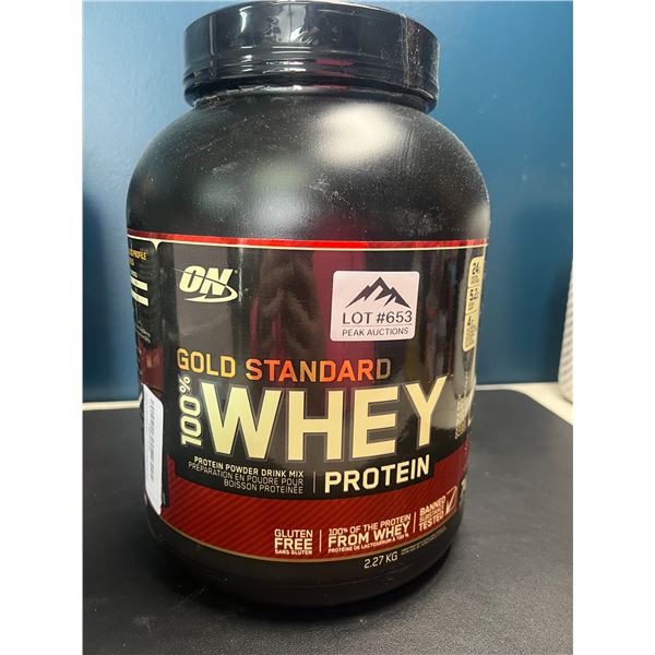 Lot of 1 Gold Standard Whey Protein Powder - 2.27KG - Double Rich Chocolate