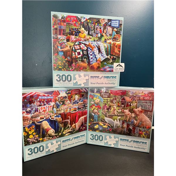 Lot of 3 Jigsaw Puzzles