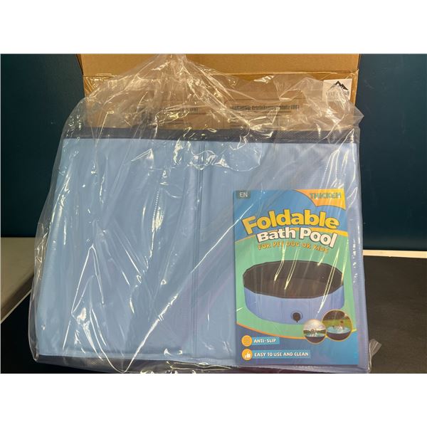 Lot of 1 Large Foldable Bath Pool For Pets or Kids - 63inch x 12 inches deep