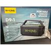 Image 1 : Lot of 1 W-King D9-1 Portable Wireless Bluetooth Party Speaker/Boombox - 60W output & Deep Bass!