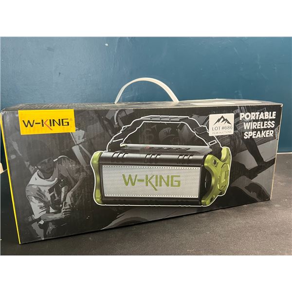 Lot of 1 W-King D8 Portable Wireless Bluetooth Party Speaker/Boombox - 50W