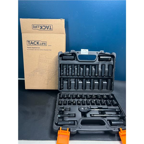 Lot of 1 TackLife 47PC 3/8-Inch Drive Socket Tool Set