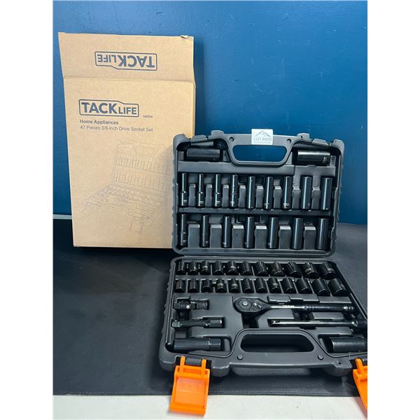 Lot of 1 TackLife 47PC 3/8-Inch Drive Socket Tool Set