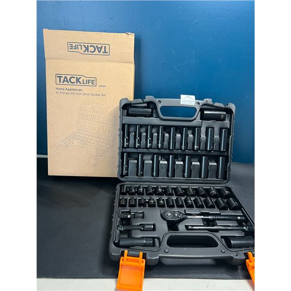 Lot of 1 TackLife 47PC 3/8-Inch Drive Socket Tool Set