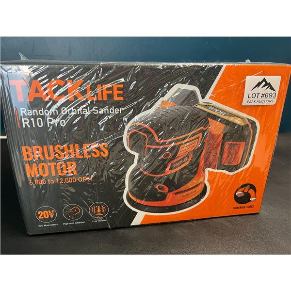 Lot of 1 TackLife R10 Pro Cordless 20V Random Orbital Sander w/ Brushless Motor