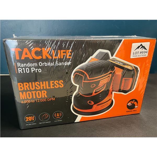 Lot of 1 TackLife R10 Pro Cordless 20V Random Orbital Sander w/ Brushless Motor