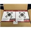 Image 1 : Lot of 2 LED Garage Lights - 2pack - 120W - 12000 Lumens