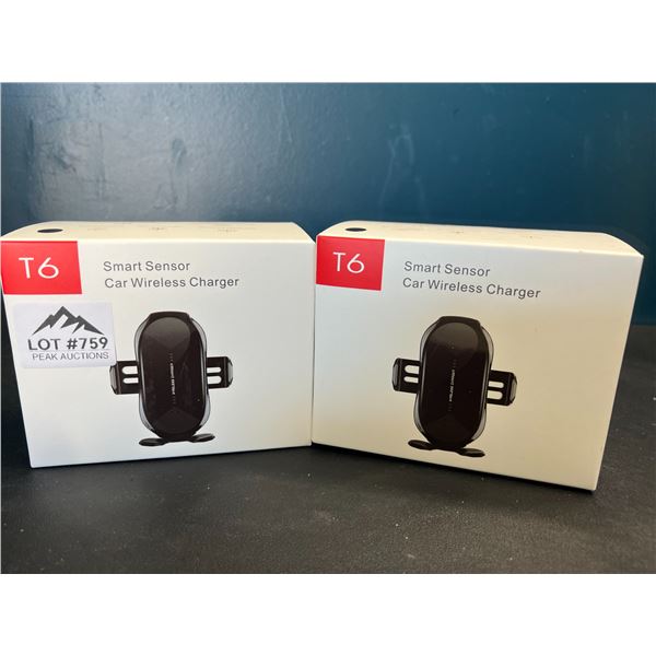 Lot of 2 Smart Wireless Car Chargers