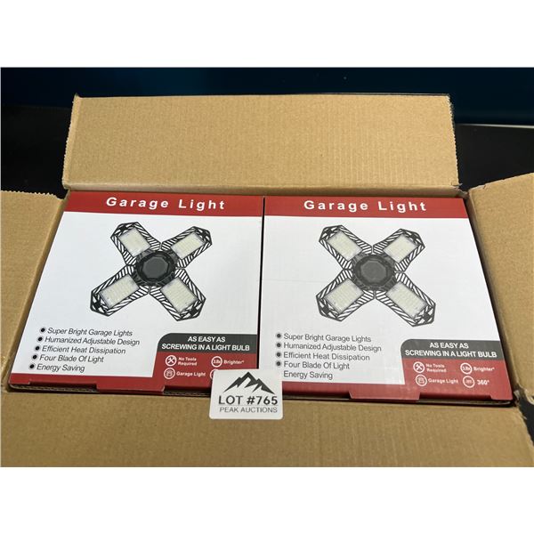 Lot of 2 LED Garage Lights - 2pack - 120W - 12000 Lumens
