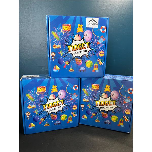 Lot of 3 Fidget Toy Sets - Various Fidget/Sensory Toys - 32PCS