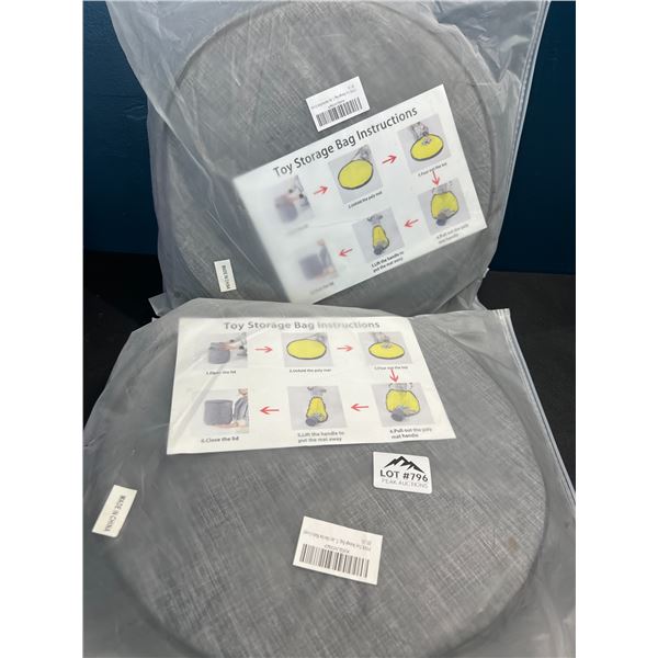 Lot of 2 Toy Storage Bags