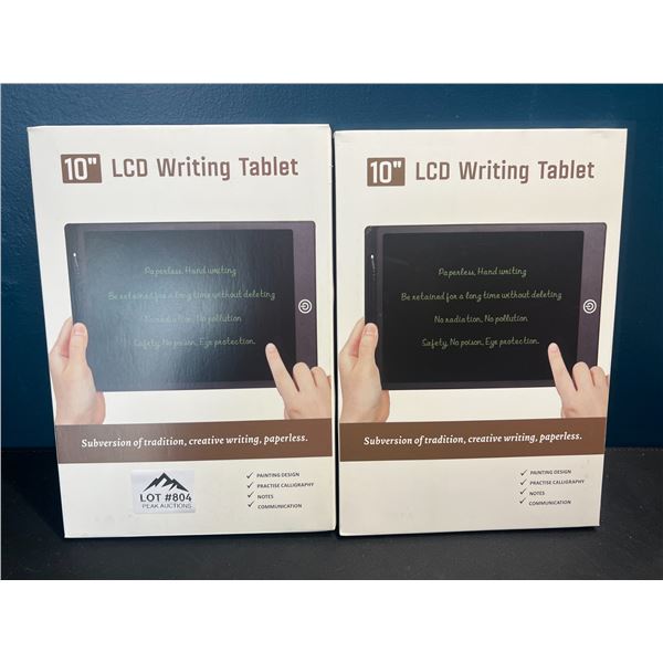 Lot of 2 LCD Writing Tablets - 10inch