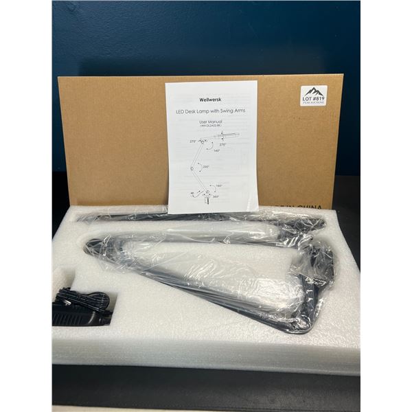 Lot of 1 LED Desk Lamp w/ Swing Arms