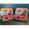 Image 1 : Lot of 2 Paw Patrol Marshall Deluxe Vehicle Firetruck Toys