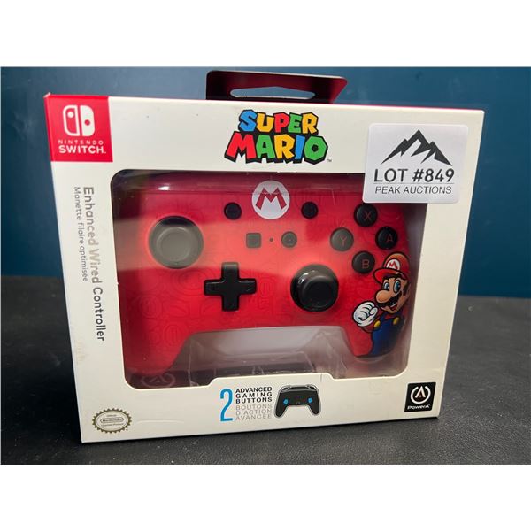 Lot of 1 SuperMario Enhanced Wired Controller for Nintendo Switch