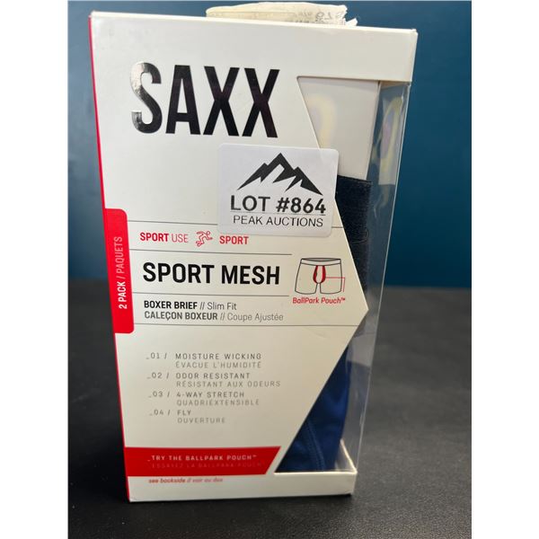 Lot of SAXX Sport Mesh Boxer Briefs - 2 Pack - Size Medium