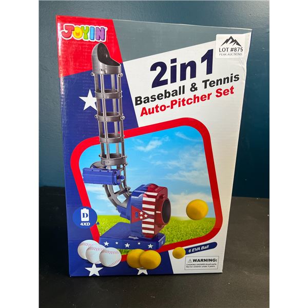 Lot of 1 2-in-1 Baseball & Tennis Auto-Pitcher Set