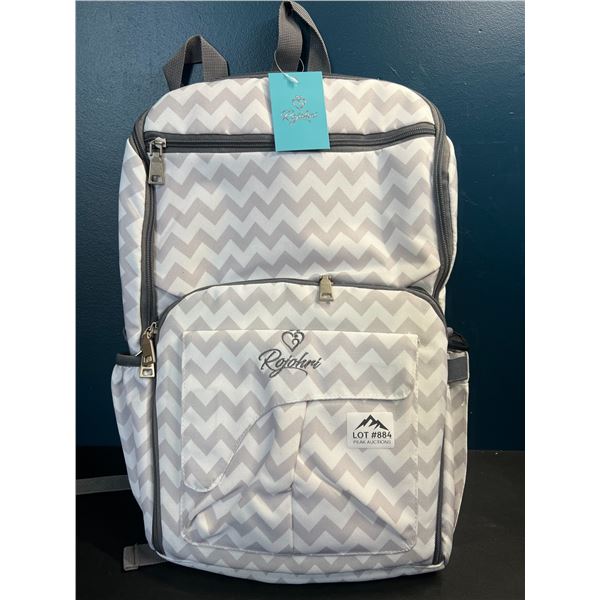 Lot of 1 Diaper Bag Backpack - Chevron Design