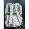 Image 2 : Lot of 1 Diaper Bag Backpack - Chevron Design